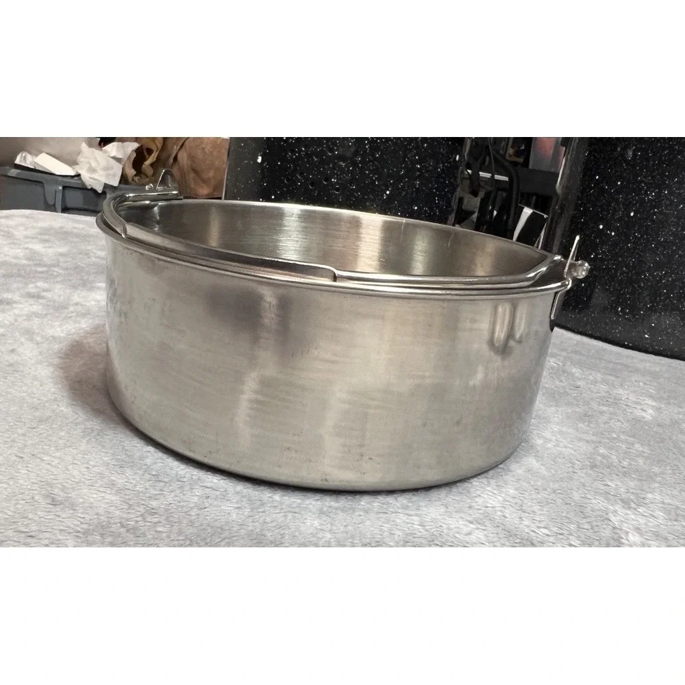 Enamelware Stock‎ Pot w/ Lid, Steamer Insert & Pan
